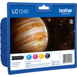

Tinta Brother Lc-1240valbp Pack Multicolor Bk/C/M/Y 600pag