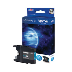 

Tinta Brother Lc-1280xlc Cian Alta Capacidad 1.200pag