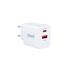 Cargador Usb Pared Tooq Tqwc-2sc04wt 20w Usb-C/ Usb-A Blanco | Quonty.com | TQWC-2SC04WT