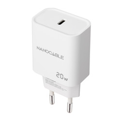 Cargador Usb Pared Nano Cable Usb-C/Pd 20w Blanco | Quonty.com | 10.10.2005