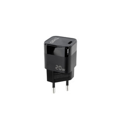 Cargador Usb Pared Tooq Tqwc-Pd201pto Usb-C Pd20w Negro | Quonty.com | TQWC-PD20