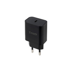 Cargador Usb Pared Tooq Tqwc-Pdusbc20busb-C Pd.0 20w Negro | Quonty.com | TQWC-PDUSBC20B