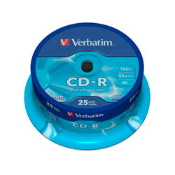 

Cd-R Verbatim 700mb 80min 52x 25unds