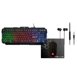 Teclado/Raton/Auriculares/Alfombrilla The G-Lab Combo-Helium | Quonty.com | COMBO-HELIUM/SP