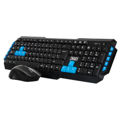 Combo Teclado/Raton 3go Drile Inalambrico Negro | Quonty.com | COMBODRILEW2
