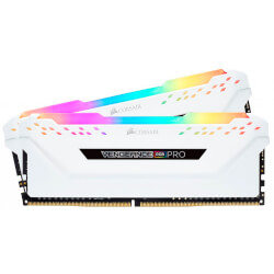 Corsair Ddr4 16gb (2x8) 3200mhz Cl16 Vengeance White Rgb | Quonty.com | CMW16GX4M2C3200C16W
