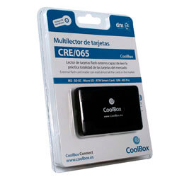 

Multilector Externo Usb2.0 Coolbox Cre-065 Tarjetas Flash / Dnie
