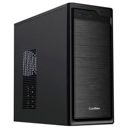 

Caja Semitorre/Atx Coolbox F800 600w Powerline Usb3.0 Metal Negra