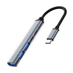Docking Ewent Ew1149 Multipuerto Usb-C A Dock 1*Usb Pd 100w/1*Usb-C Data3/3*Usb-A | Quonty.com | EW1149