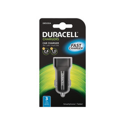 

Cargador De Coche Duracell Dr5035a - 2 Puertos Usb 1a+2.4a - 5v - Negr