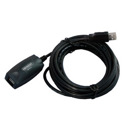 

Cable Usb Ewent Usb2.0 A/M - Usb2.0 A/H 5,0m Negro +Amplificador