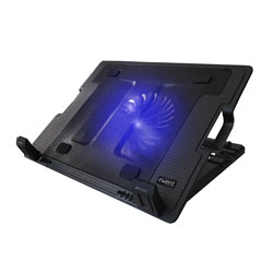 

Soporte/Refrigerador Portatil 17" Ewent Ew1258 2usb 1vent Led-Azul