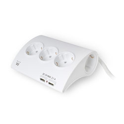 

Regleta Ewent Ew3935 5 Tomas +2 Ptos. Usb Blanco