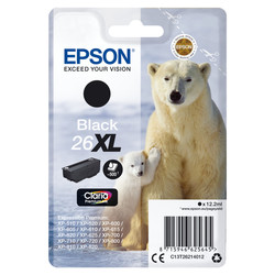 

Cartucho Epson 26xl 12.2ml Negro - Oso Polar