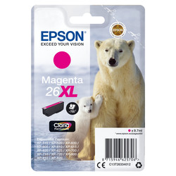 

Cartucho Epson 26xl 9.7ml Magenta Oso Polar