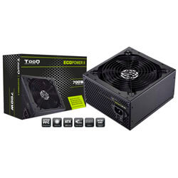 

Fuente Alimentacion 700w Tooq Ecopower Ii Pfc-Activo 5sata Pci-E 14cm