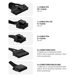 Fuente Alimentacion 750w Coolbox Coolpower Pfc-Activo 6sata 12cm Atx | Quonty.com | COO-FACPO-750
