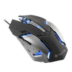 Raton Ngs Gmx-100 Gaming Optico 2400dpi Usb Negro Led | Quonty.com | GMX-100