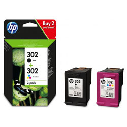 Tinta Hp X4d37ae Multipack Nº 302 Negro Y Tricolor | Quonty.com | X4D37AE