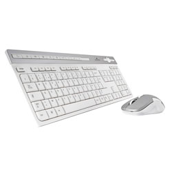 

Combo Teclado/Raton Bluestork Kb-Pack-Easy-Iii/S Inal. Blanco/Plata