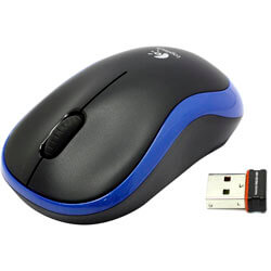 Raton Logitech M185 Optico 1000dpi Inalambrico Azul | Quonty.com | 910-002236