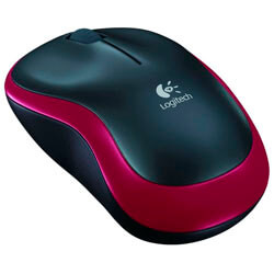 Raton Logitech M185 Optico 1000dpi Inalambrico Rojo | Quonty.com | 910-002237