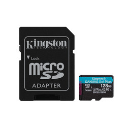 Microsd Kingston 128gb Cl10 Uhs-I Canvas Go Plus + Adaptador | Quonty.com | SDCG3/128GB
