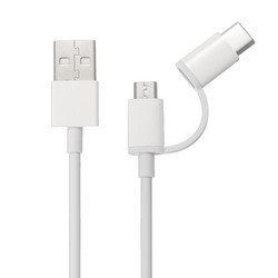 Cable Xiaomi Mi 2 In 1 Usb Micro Usb To Type C - 100 Cm 15303 | Quonty.com | SJV4082TY