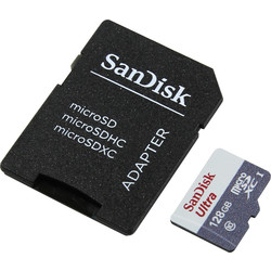 Microsd Sandisk 128gb Clase10 Uhs-1 Adaptador Sd | Quonty.com | SDSQUNS-128G-GN6TA