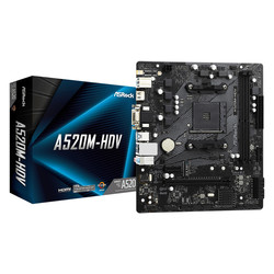 Placa Asrock A520m-Hdv Amd Am4 2ddr4 Hdmi Pcie3.0 Sata3 Usb3.2 Matx | Quonty.com | 90-MXBE50-A0UAYZ