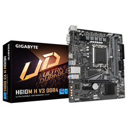 Placa Gigabyte H610m H V3 Intel1700 2ddr4 Hdmi Pcie4.0 4sata3 Usb3.2 M-Atx | Quonty.com | H610M H V3 DDR4