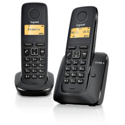 

Telefono Dect Siemens Gigaset A120 Pack Duo (Base+Sup) - Negro - Id. L