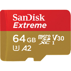 

Tarjeta Extreme Microsd Xc Uhs-I + Adaptador Sd Sandisk - 64gb - Clase