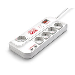 

Regleta Salicru Sps-Safe-Master 4tomas + 1master + 2usb Blanca C/Inter