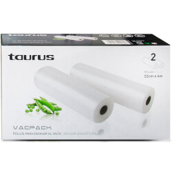 

Rollo Taurus 22cmx6m 2 Unidades Repuesto Para La Envasadora Al Vacio