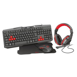 Combo Gaming Trust Ziva Teclado/Auriculares/Raton/Alfombrill | Quonty.com | 22312