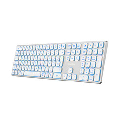 Teclado Coolbox Moonlight B431 Inalambrico Retroiluminado Blanco | Quonty.com | COO-TEW02-BKW