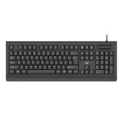 Teclado Ewent Ew3286 Usb Con Lector Dni Negro | Quonty.com | EW3286