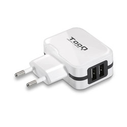 Cargador Usb Pared Tooq Tqwc-1s02wt 2ptos 3.4a | Quonty.com | TQWC-1S02WT