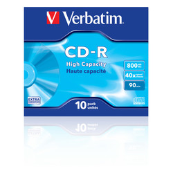 

Cd-Rom Verbatim Datalife 40x 800mb 10 Unidades Extra Protección