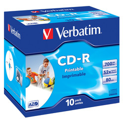 

Cd-Rom Imprimibles Verbatim Superazo Wide Print Surface Id 52x 700mb 1