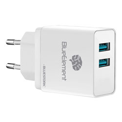 

Cargador Usb Pared Bluestork 2ptos 3.1a