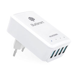 

Cargador Usb Pared Bluestork Smartcharger4 4ptos 5.1a Led