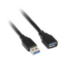 Cable Usb Nano Cable Usb3.0 A/M - A/H 3.0m Negro | Quonty.com | 10.01.0903-BK