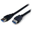 Cable Nano Cable Usb3.0 A/M - Usb3.0 A/H 1.0m Negro | Quonty.com | 10.01.0901-BK
