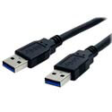 Cable Nano Cable Usb3.0 A/M - Usb3.0 A/M 2.0m Negro | Quonty.com | 10.01.1002-BK