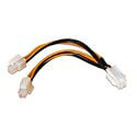 Cable Alimentacion Nano Cable 4pin/H 4+4pin/M 15cm | Quonty.com | 10.19.1401