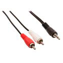 Cable Audio Nano Cable Jack3.5/M - 2xrca/M 1,5m | Quonty.com | 10.24.0301