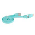 Cable Usb 3go Usb2.0 - Micro Usb2.0 + Lightning Azul | Quonty.com | C119