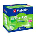 Cd-Rw Verbatim 700mb 8-12x Jewel Case 10unds | Quonty.com | 43148